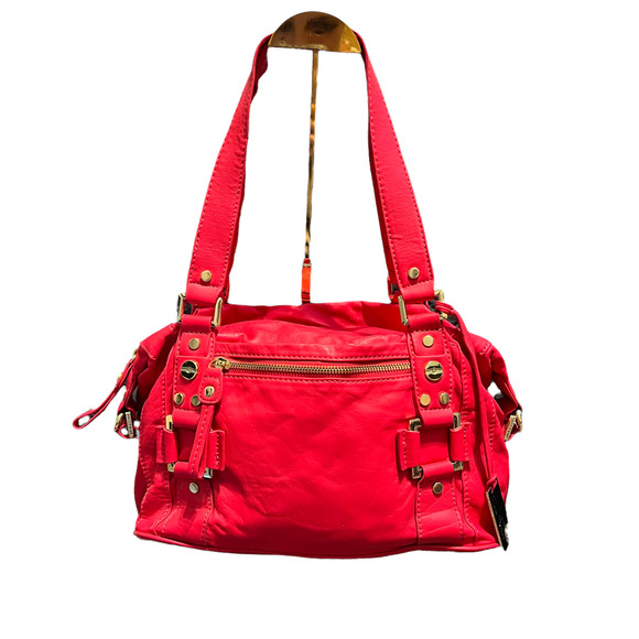 Marc Fischer Handbags - Marc Fischer Hot Pink Shoulder Bag with Gold Hardware